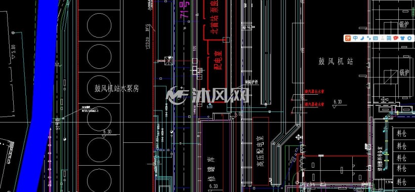 某钢厂总平面工艺布置图