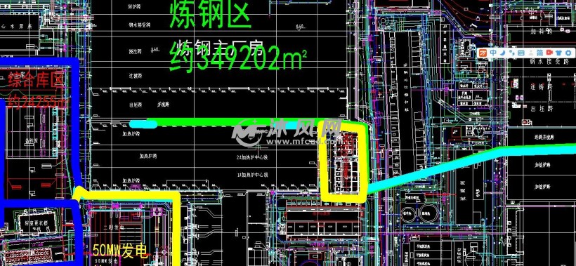 某钢厂总平面工艺布置图