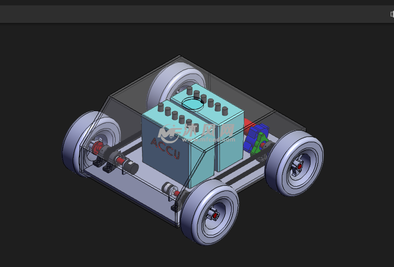 小型agv设计模型