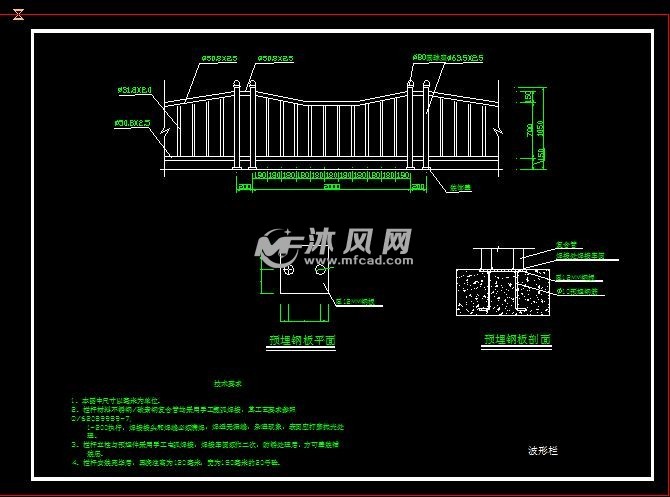 四種不鏽鋼立柱護欄結構圖