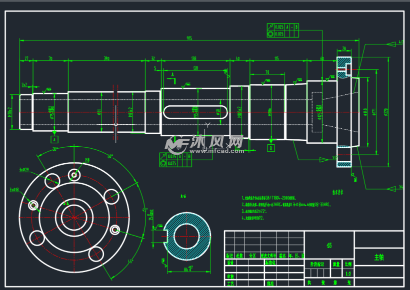 机床主轴箱设计图 - 机床附件图纸 - 沐风网