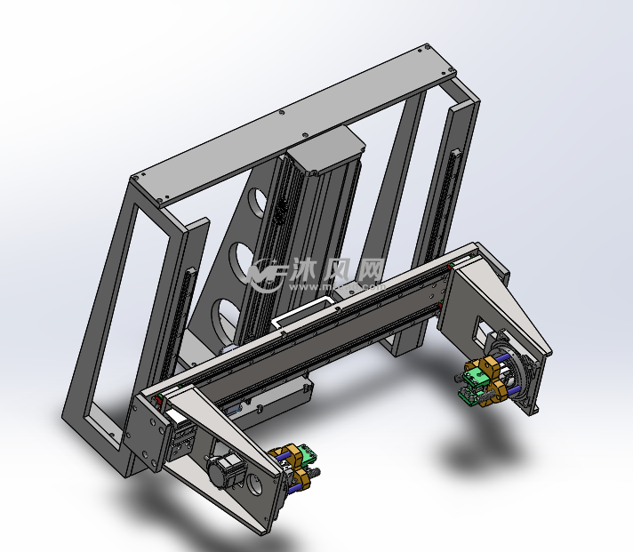 升降翻转机构sw
