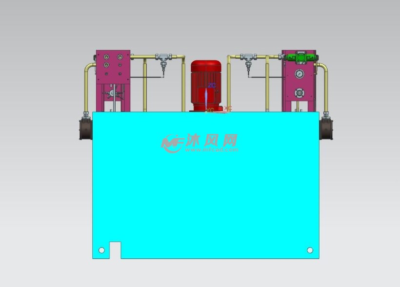 液壓工作站模型圖