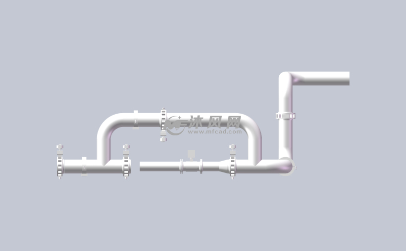 大型水管管路設計模型