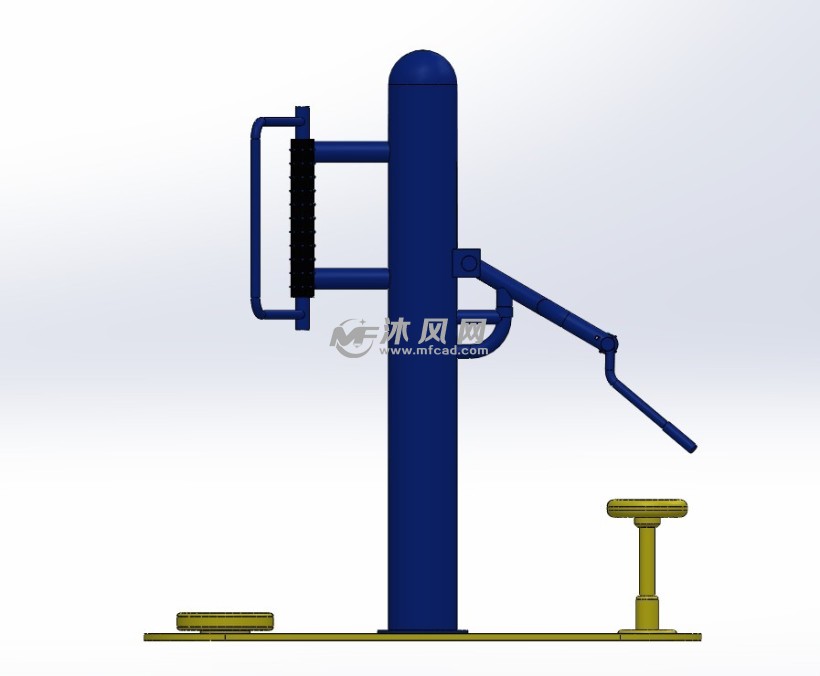 老年健身器材 - 運動器材圖紙 - 沐風網