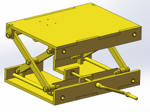 丝杠传动的升降台设计模型