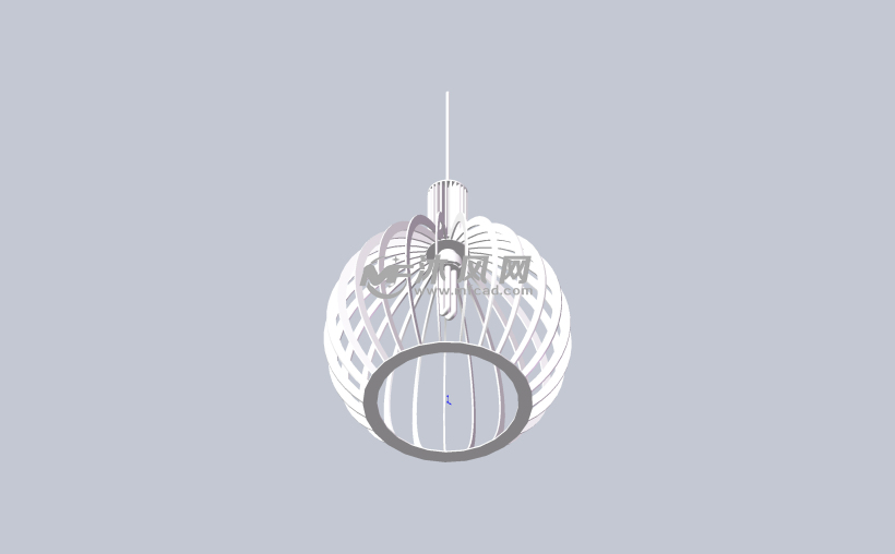 木质的灯罩设计模型