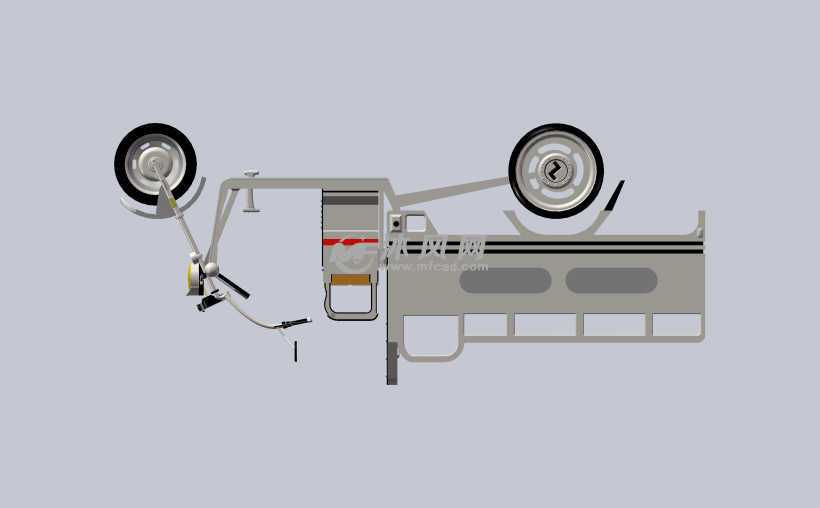 电动三轮车三维图