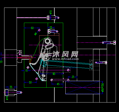 头盔遮阳板模具排位图