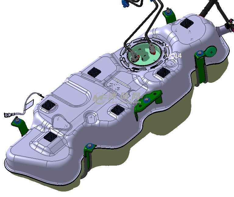 高端车型完整油箱系统总成详细结构