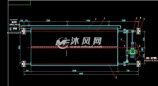 翻板式集水盘结构图 建筑模型图纸 沐风网