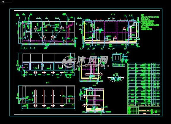 油水分离系统详细设计图 - 环保图纸 - 沐风网