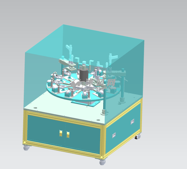 去毛刺设备 轴视图