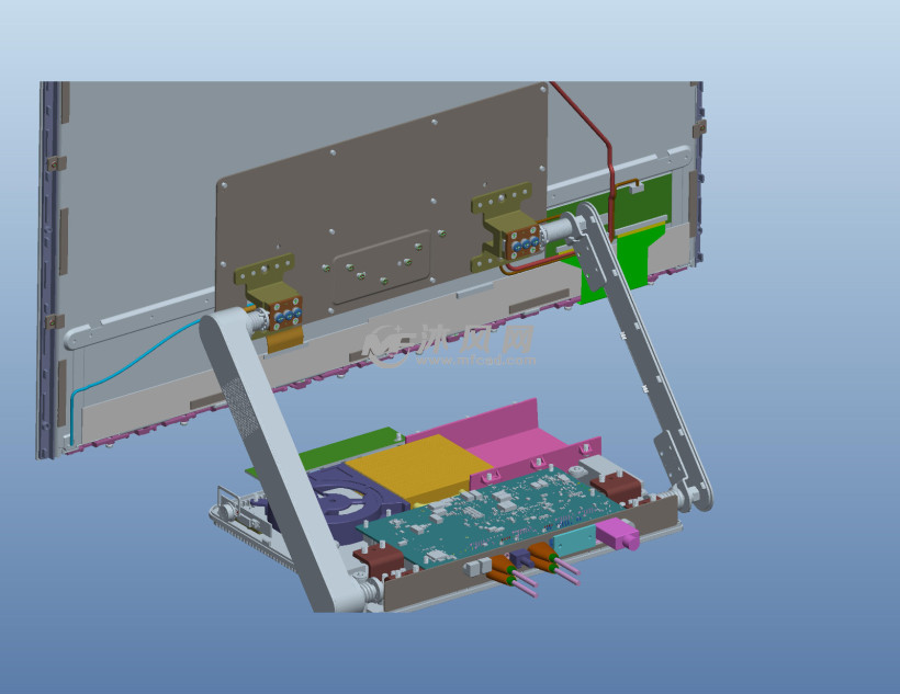 大屏台式电脑一体机结构设计