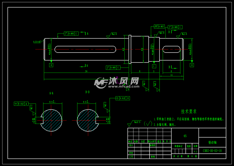 所有轴都详细标注