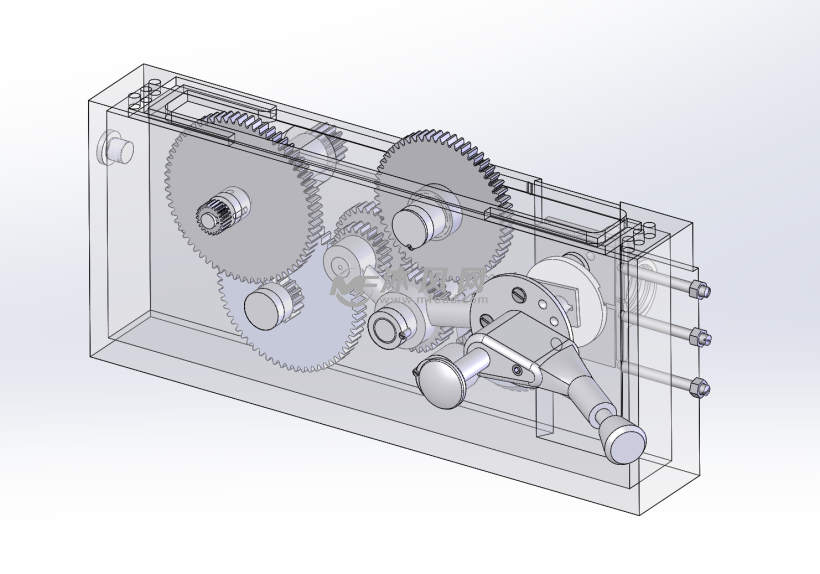 车床溜板箱装配体