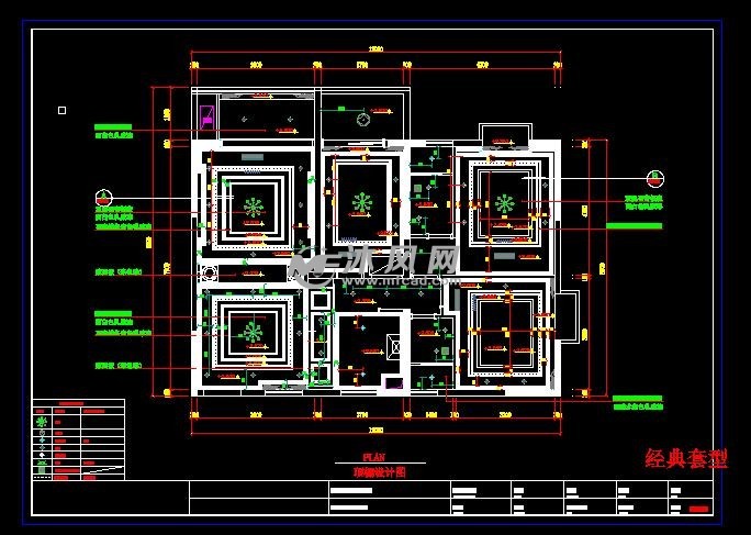 经典套型三室两厅精装套图