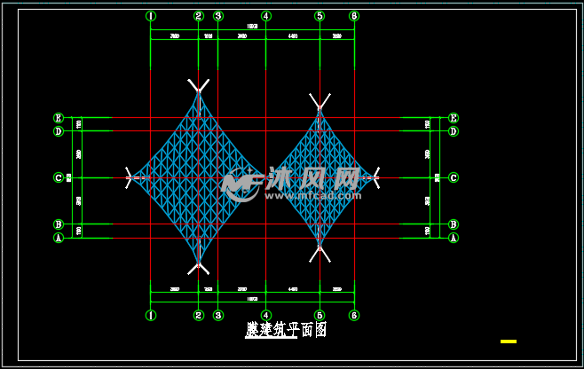 景观张拉膜休闲帐篷详图