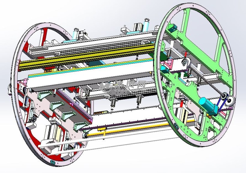 滚轮输送线机构