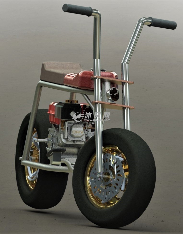 diy自制简易摩托车模型