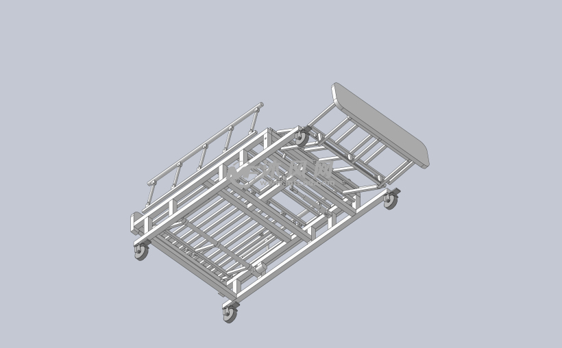 多功能护理床三维设计