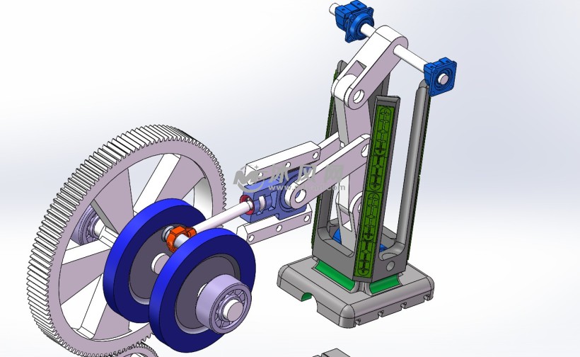 机械冲床演示模型