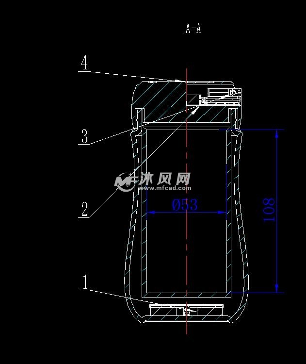 多功能保温杯二维图