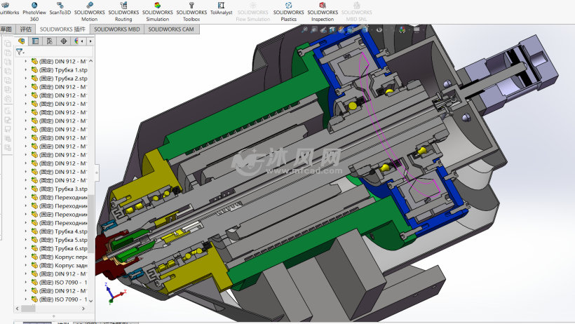 hska100电主轴结构完整