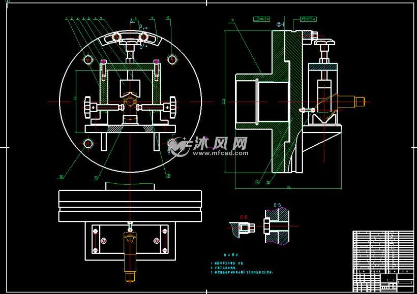 插入耳环 车φ35外圆夹具