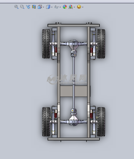 四驱车底盘详解设计模型