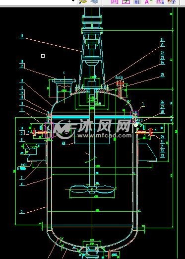 热容搅拌罐立面主结构