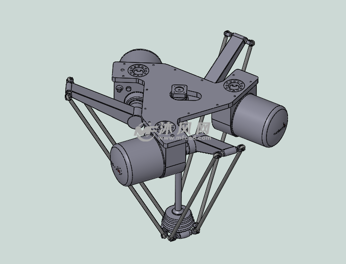 9种高清三角机器人模型