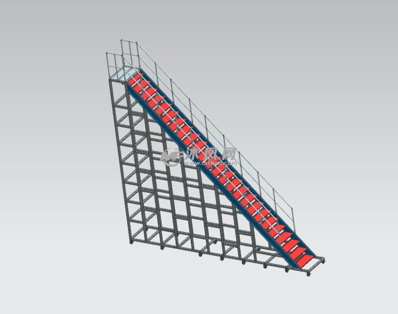 钢制楼梯模型