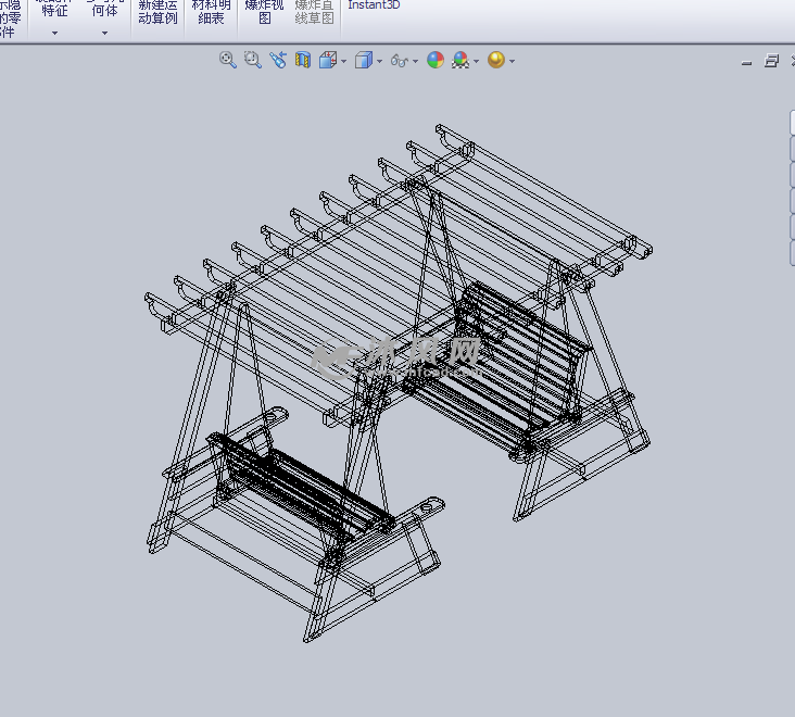 秋千模型 椅图纸 沐风网
