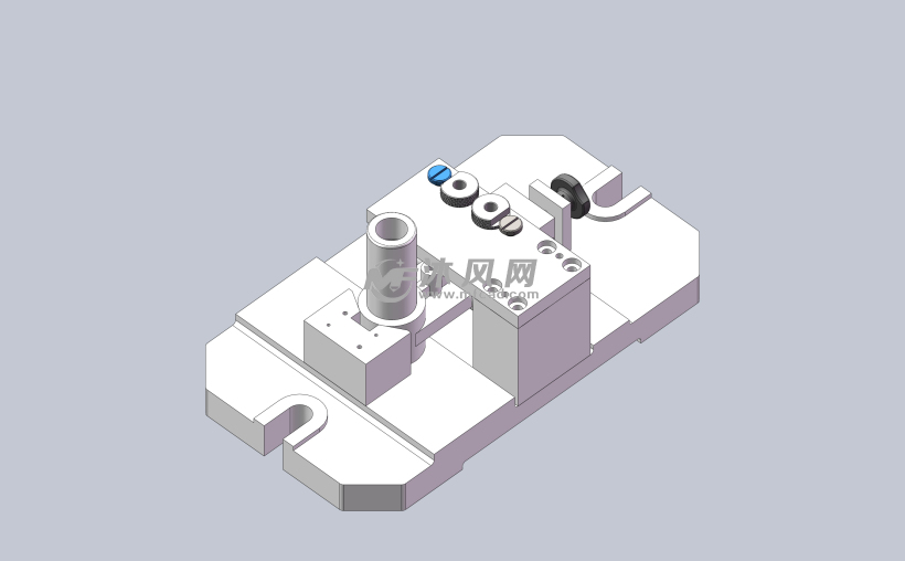 十字头接头钻凸台两孔夹具