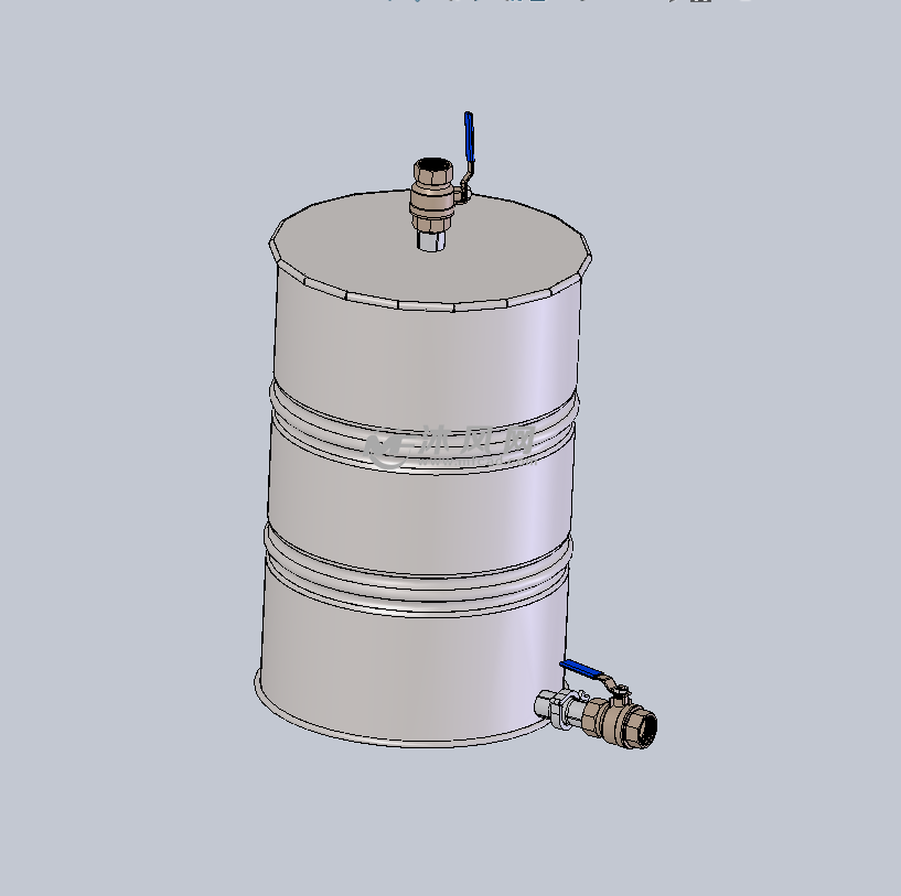 不锈钢储液罐模型