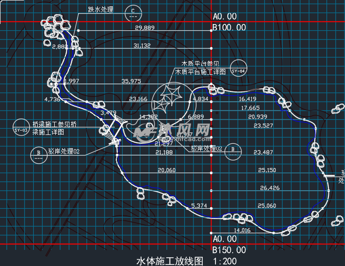 水体施工放线图