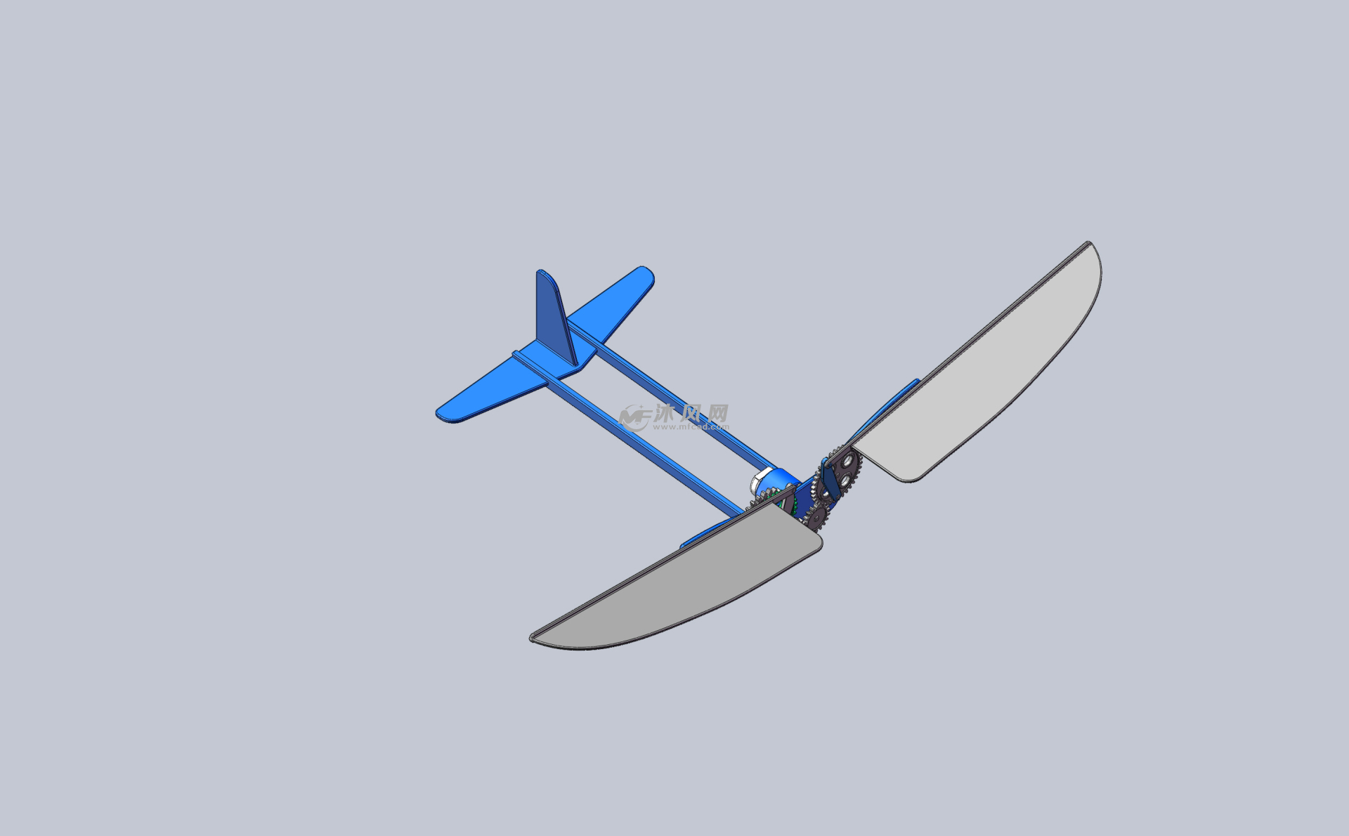 扑翼双曲柄机构