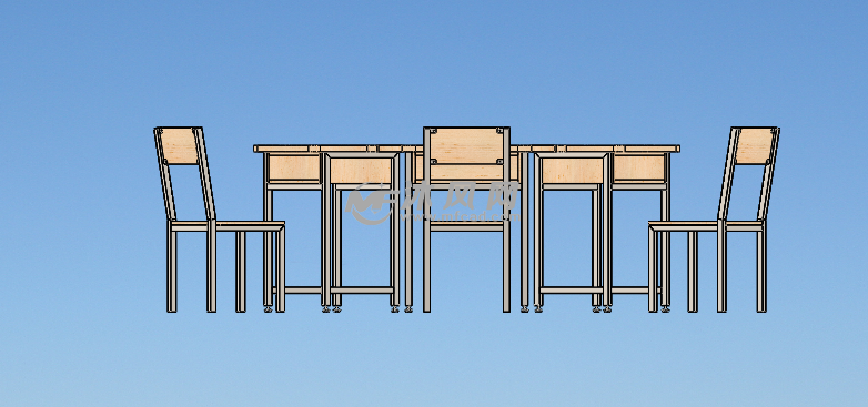 0503款学生写字桌椅
