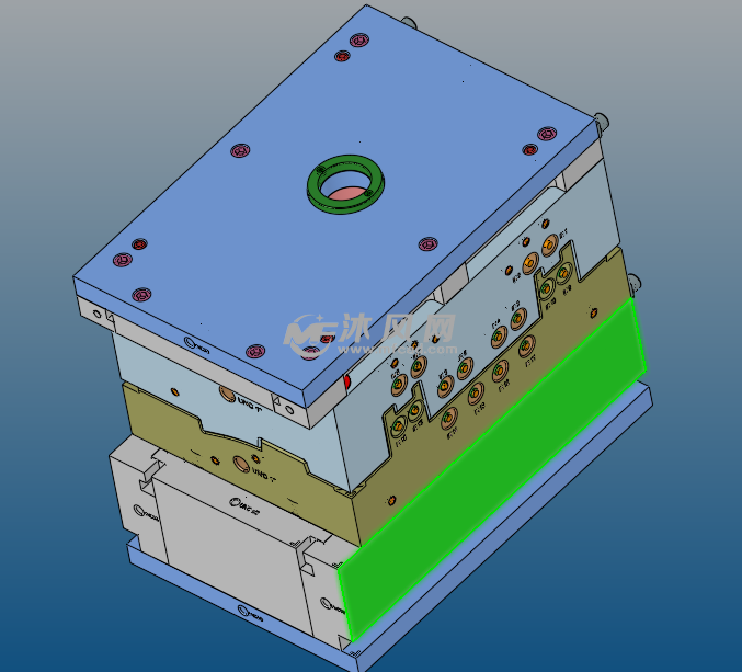电器外壳塑胶件模具3d