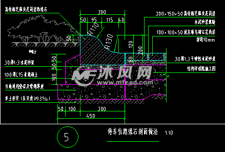路缘石剖面做法