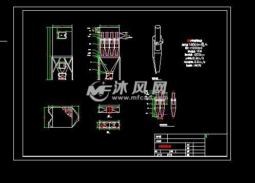 多管小旋風除塵器詳細結構圖