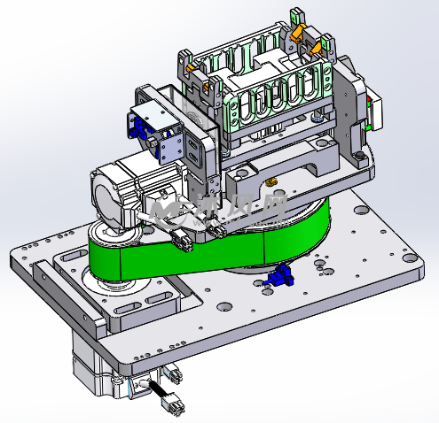 一款旋转夹紧工装