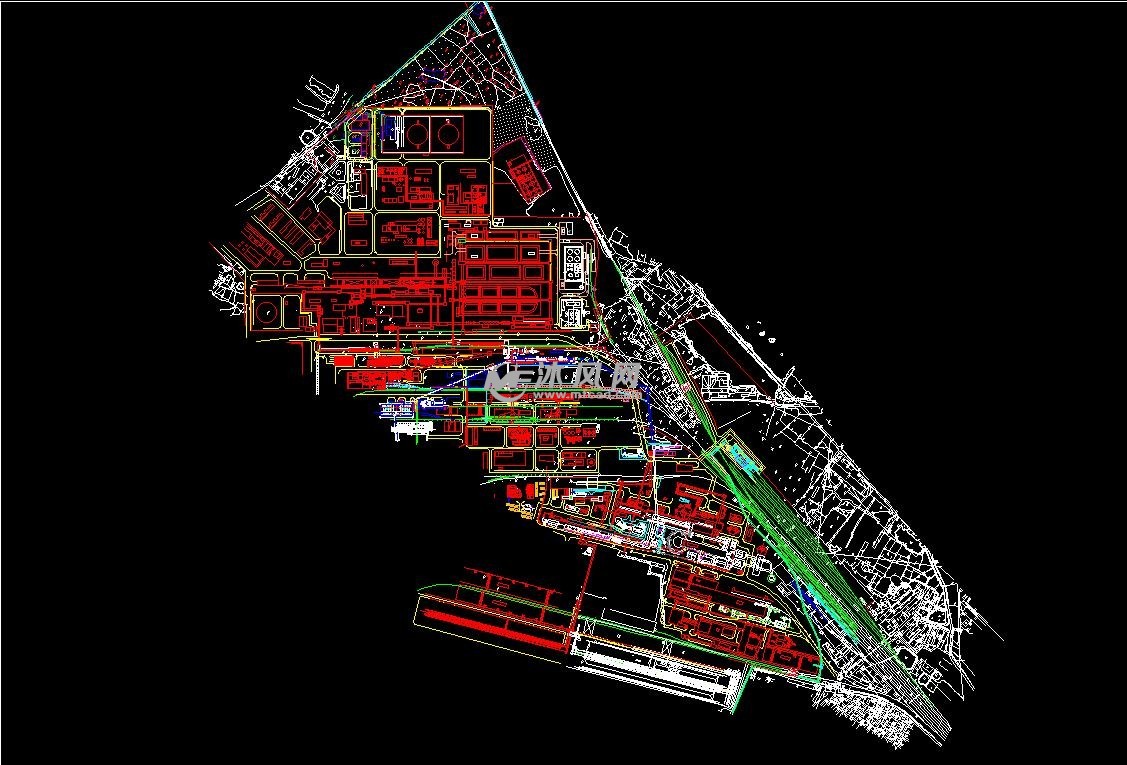 某炼铁厂工艺平面图