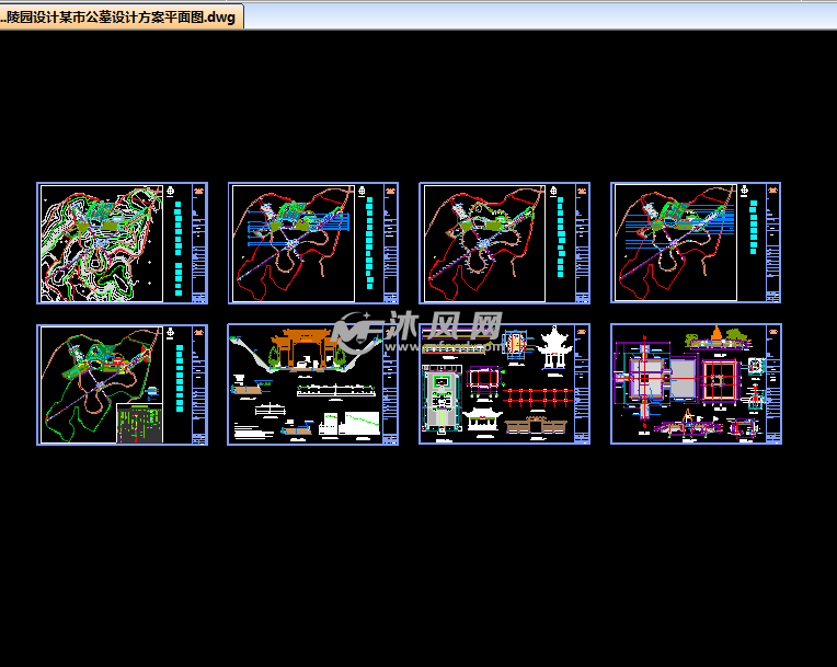 公墓陵园墓地规划设计图纸