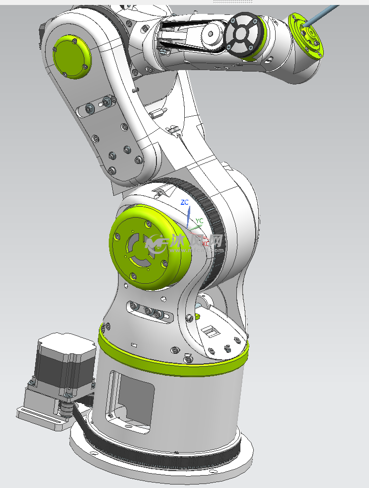 六自由度机械臂图纸 - 机器人模型图纸 - 沐风网
