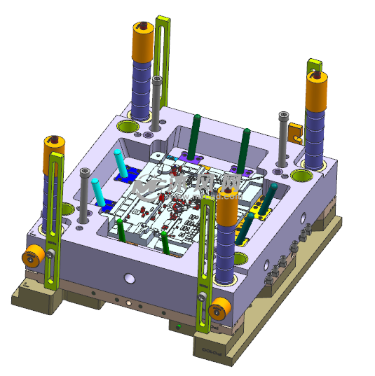 打印机内部纸盒组件塑胶模具