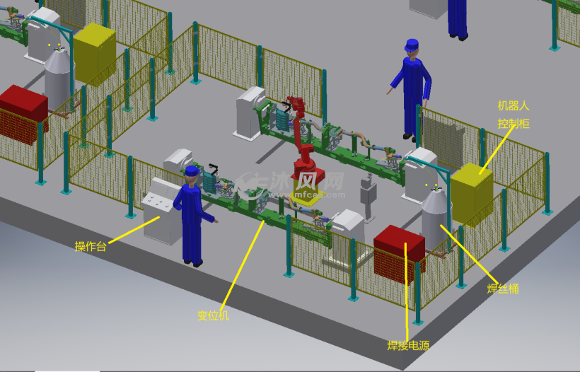 排气管机器人自动焊接车间布局
