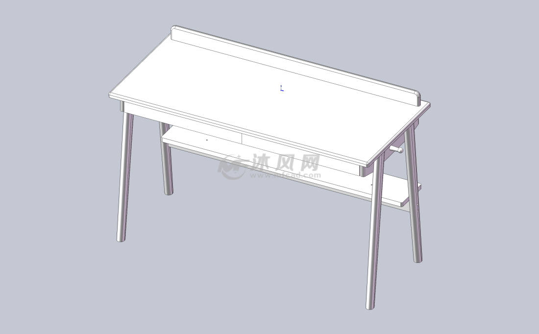 简约实木桌设计图
