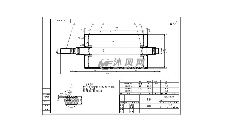 630传动滚筒组 - 输送和提升设备图纸 - 沐风网